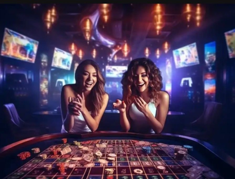 Tampilan meja blackjack live dealer di cuanunited dengan dealer dan pemain di layar